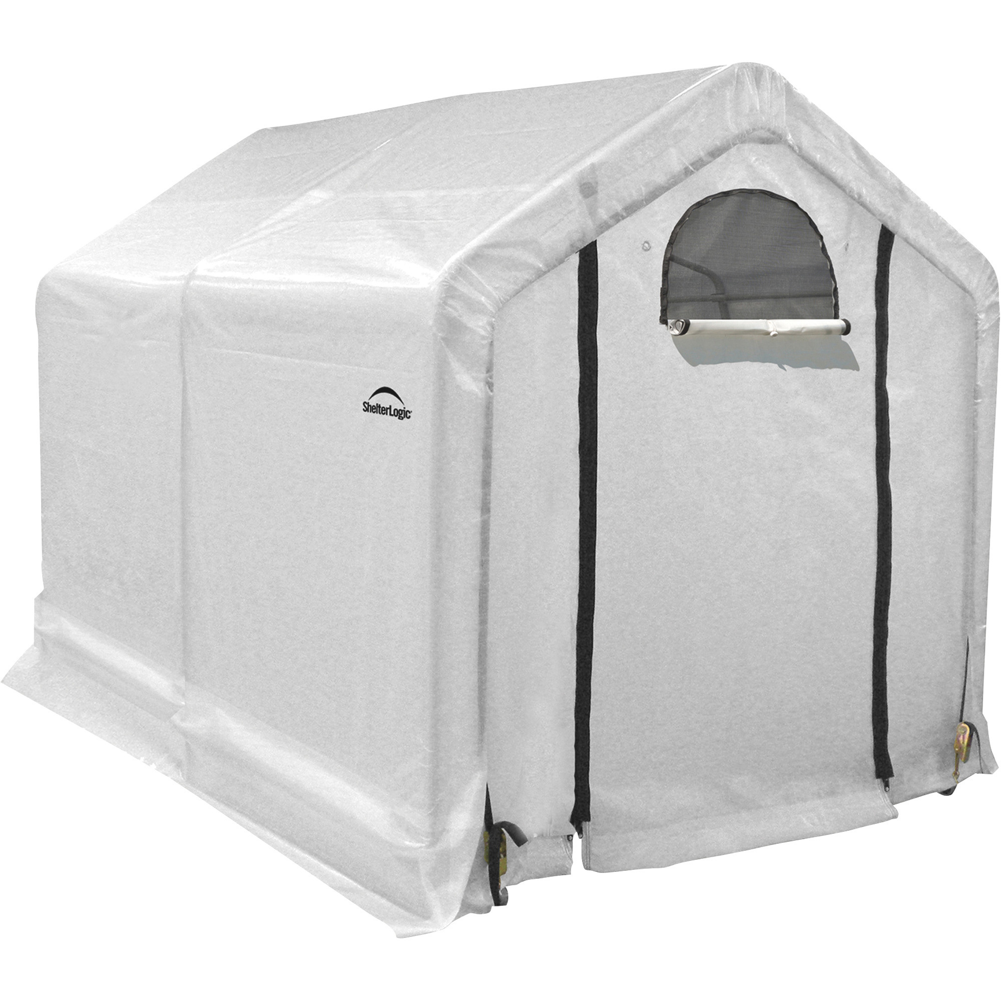 ShelterLogic Grow-It Greenhouse Kit with Integrated Shelving, 6ft.L x 6ft.W x 49in.H Center, Model# 70600